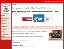 Tablet Screenshot of feuerwehr-theissen.de